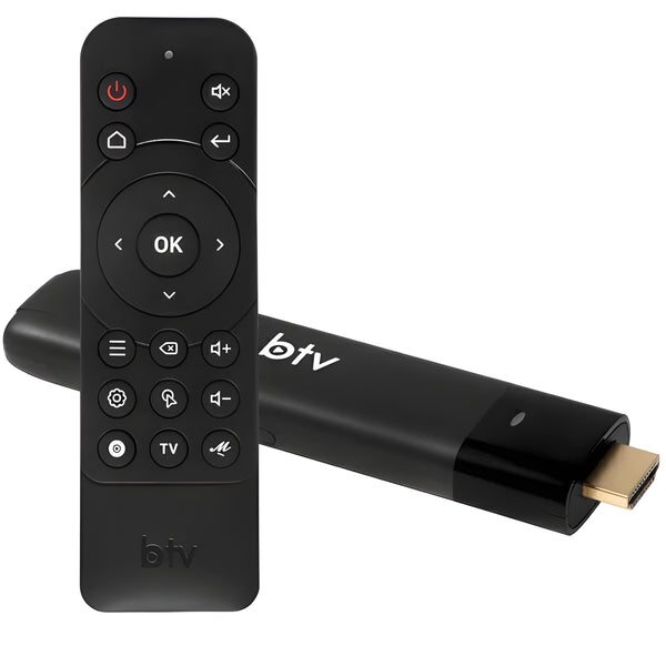 BTV Stick 4K 5G + Wifi 2024: Mais Compacto e Avançado - Android 9.0 (Promoção Limitada)