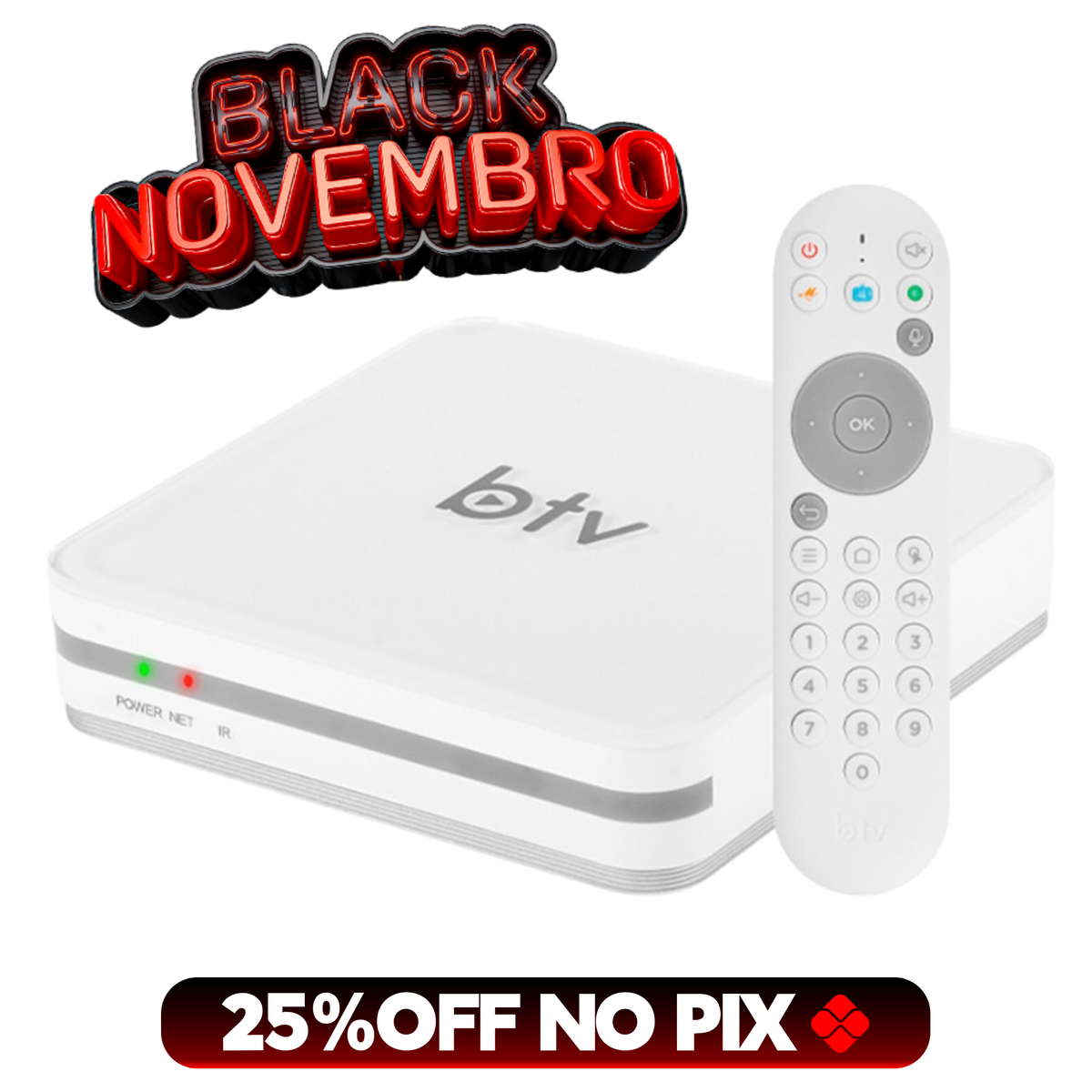 Btv 13 4K 16GB Dual Band Wi-Fi  (Promoção Limitada)